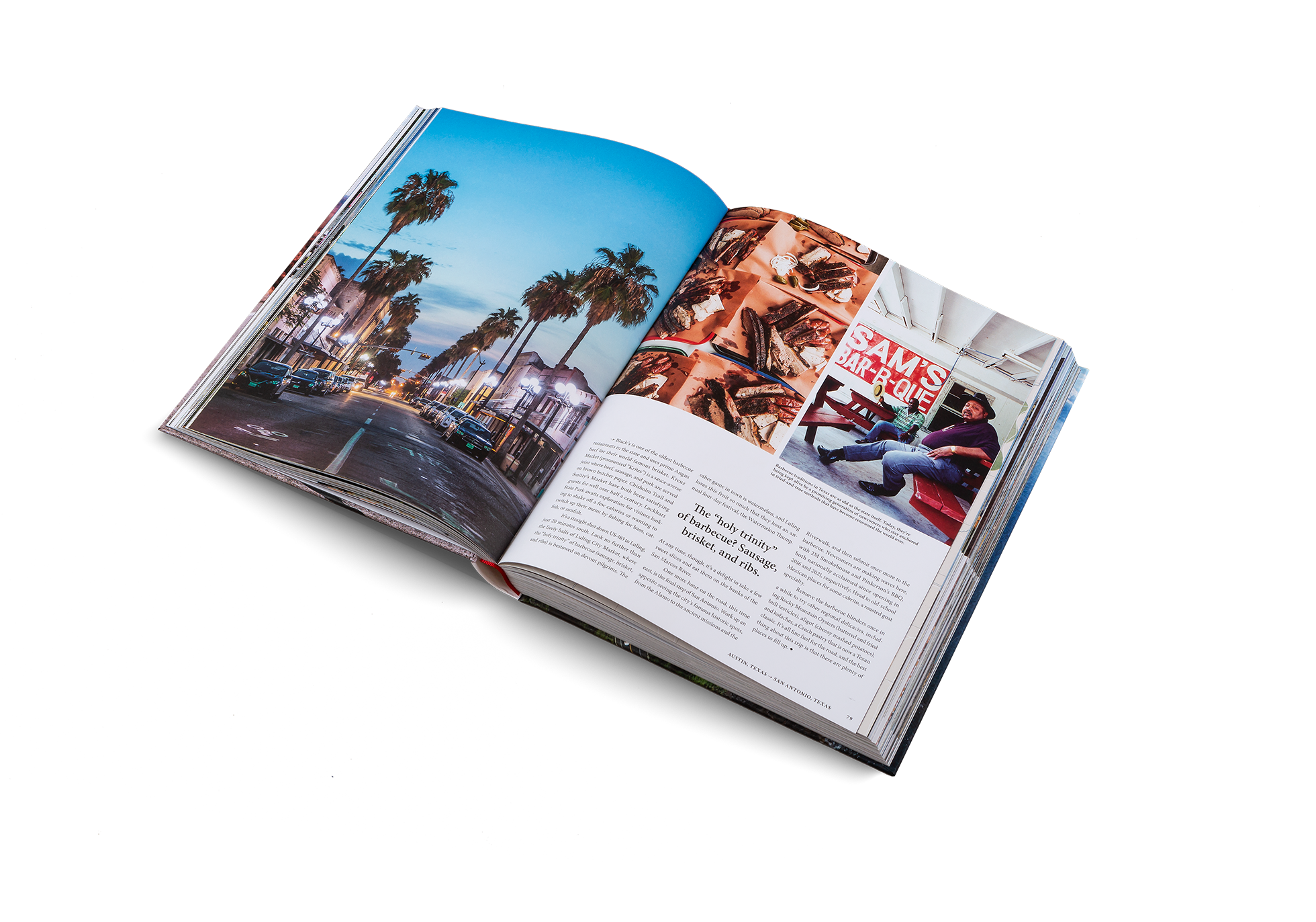 Barbecue traditions in Texas are as old as the state itself. Today, they’re being kept alive by a promising generation of newcomers who stay anchored in tried-and-true methods that have become renowned the world over.  Discover more on this roadtrip from Austin to San Antonio in The Great American Road Trip by gestalten.