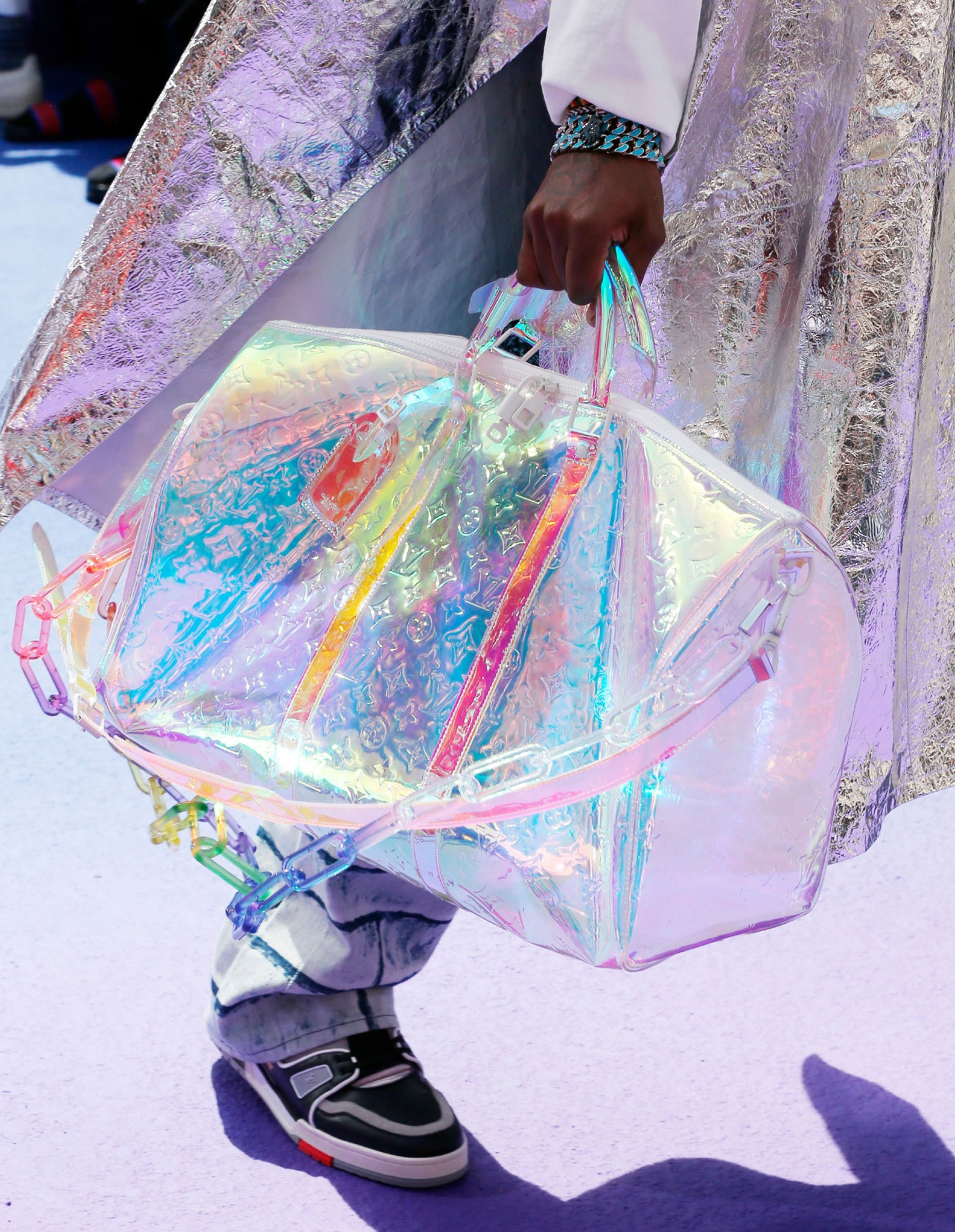 Hype stitch store transparent backpack