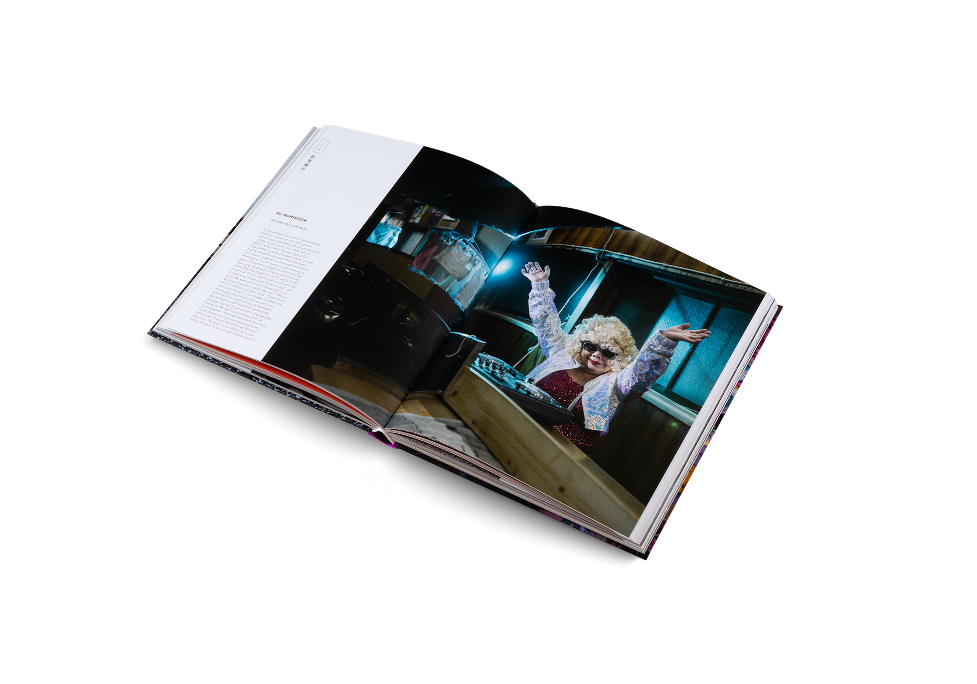 DJ Sumirock, who originally liked chanson and jazz, now lists her inspirations as Deadmau5, David Guetta, and Kraftwerk. As her fame spreads, she has found herself playing gigs overseas: “My New Zealand show sold out in 14 minutes.” Although she sometimes feels tired, Sumirock says she has many years left in her. “I was a child during the war,” she says. “My goal is to spread love and peace whether it be through food or music