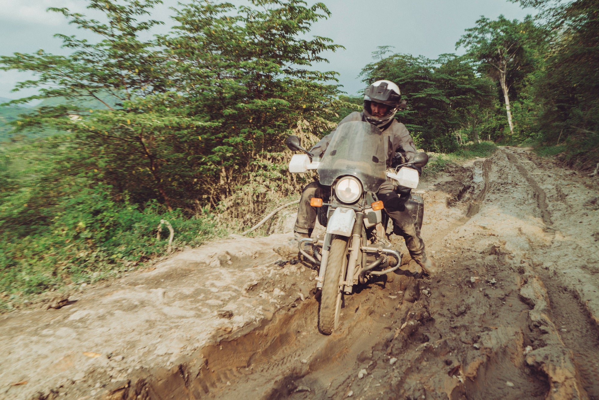 A road trip in motorcycle