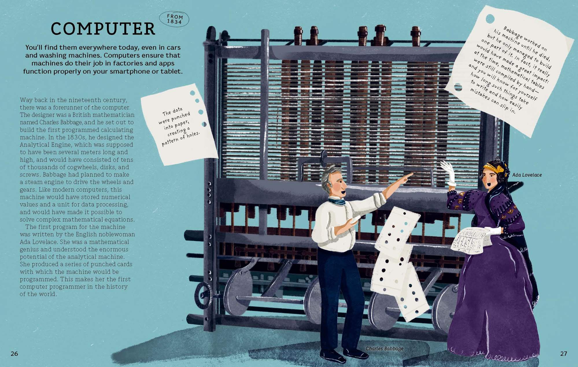 Who Invented This? by Little Gestalten tells you who are the great minds behind computers.