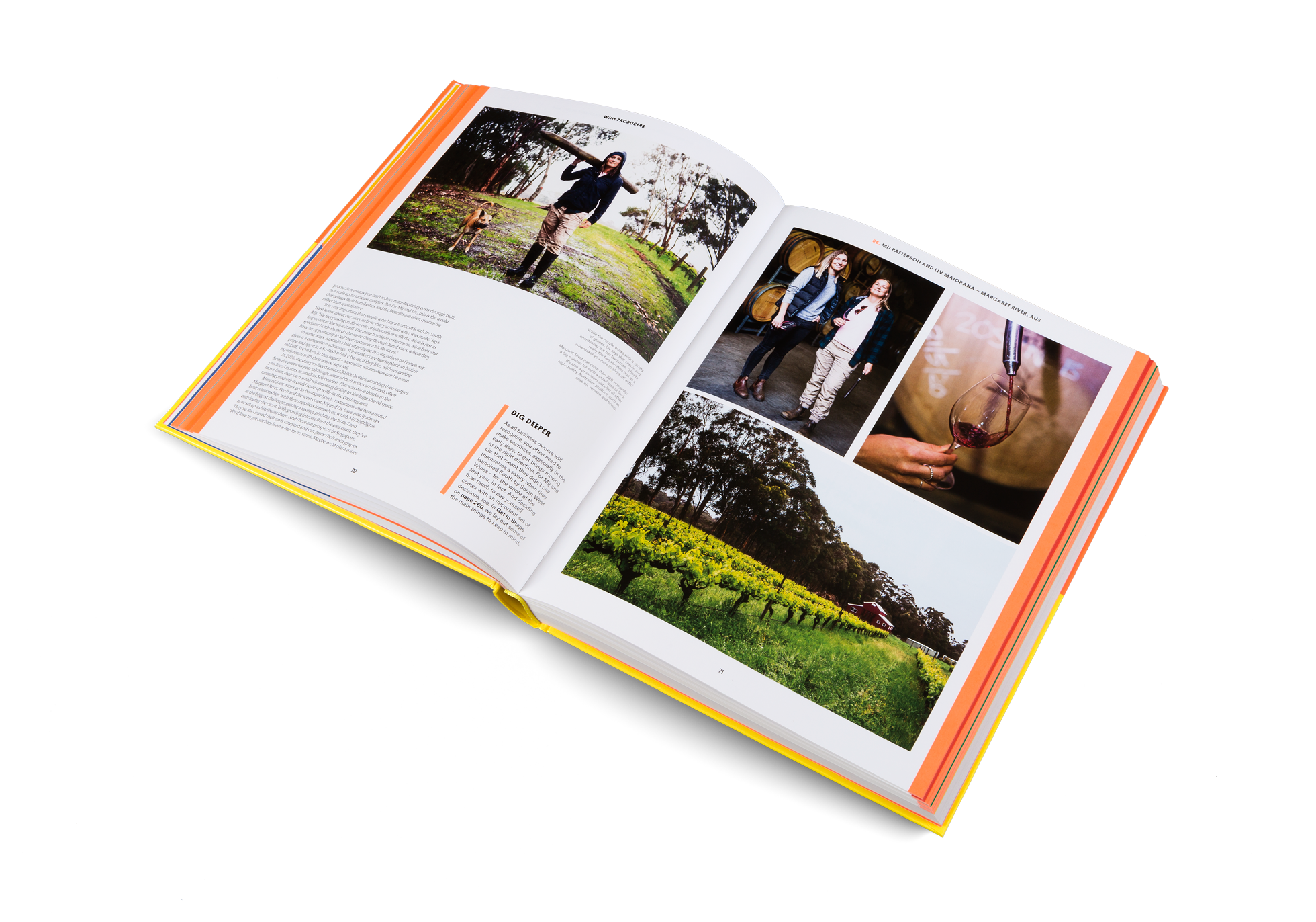 Mij Patterson and Liv Maiorana are two wine producers based in Australia. Their business, South by South West Wine is featured in Work Better. Live Smarter. Be Happier. by Courier Magazine and gestalten