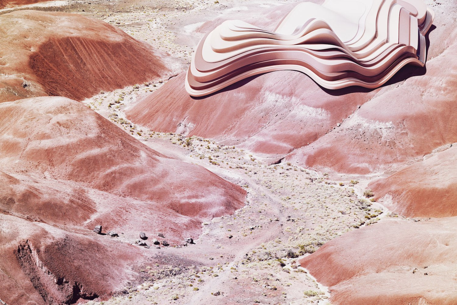 Artificial hills in Dreamscapes & Artificial Architecture