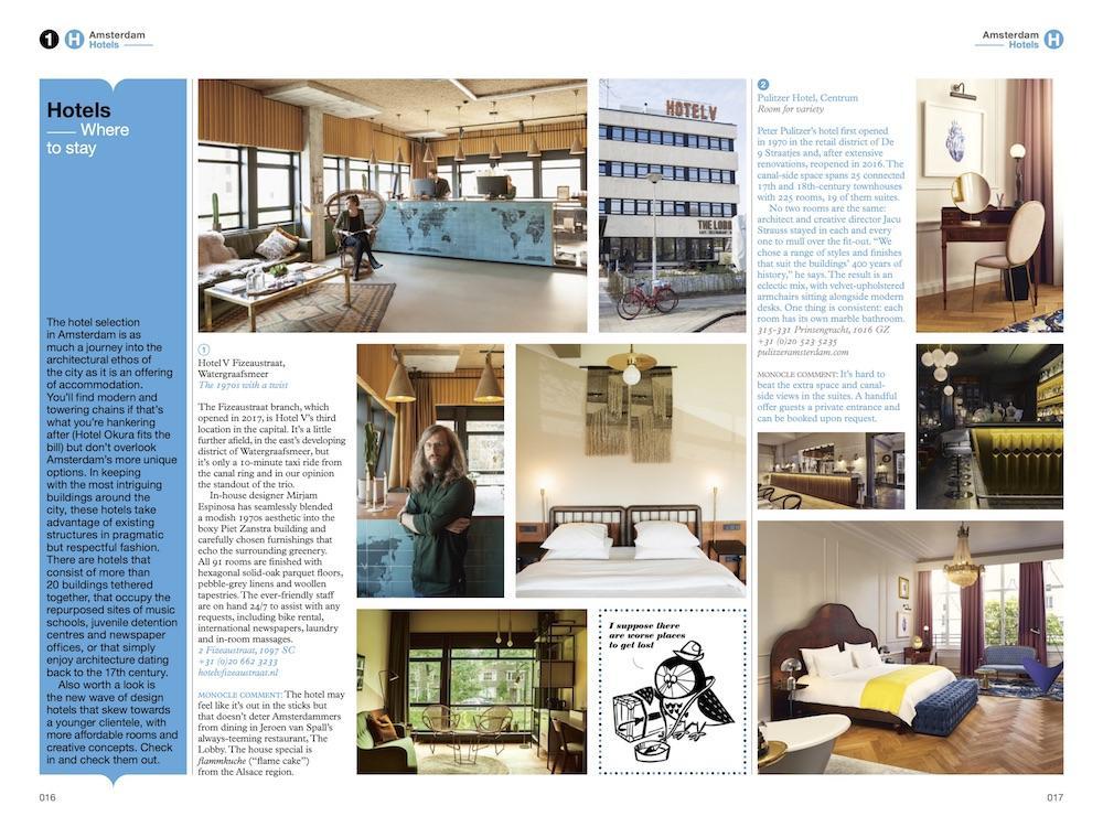 Hotels in Amsterdam with The Monocle Travel Guide