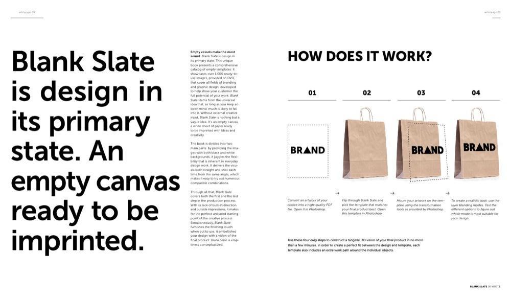 Blank Slate gestalten book templates logo branding