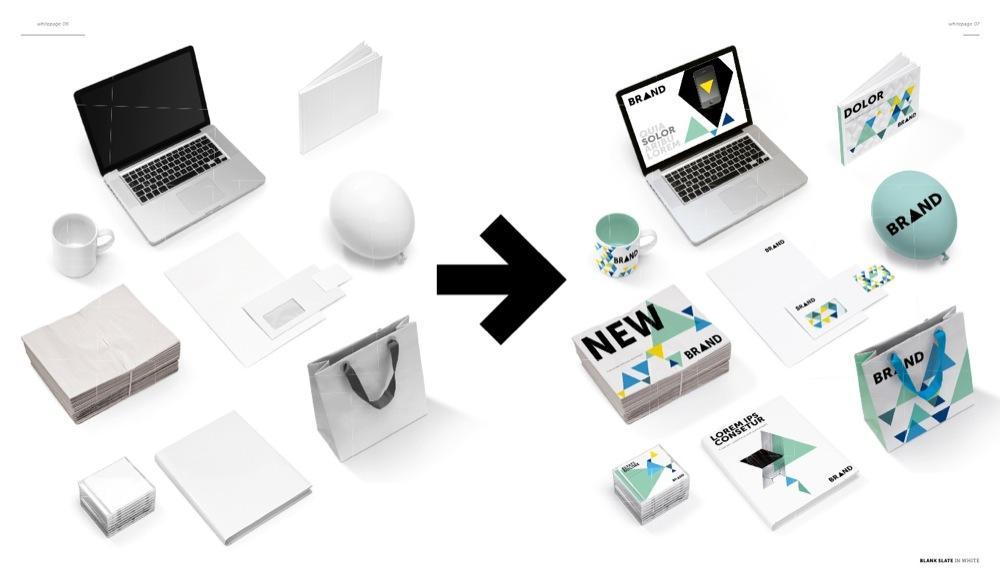 Blank Slate gestalten book templates logo branding