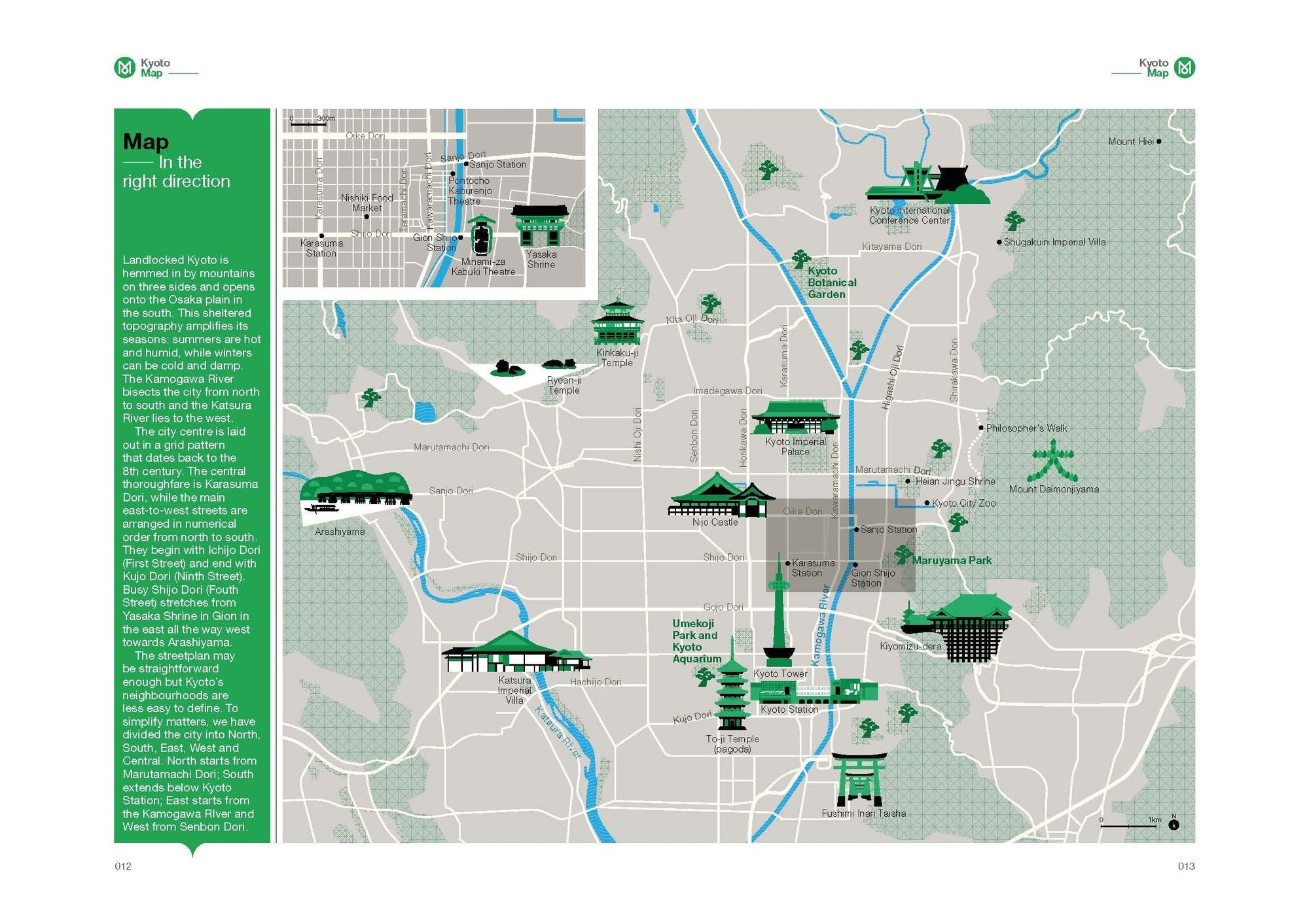 A Map of Kyoto in The Monocle Travel Guide to Kyoto
