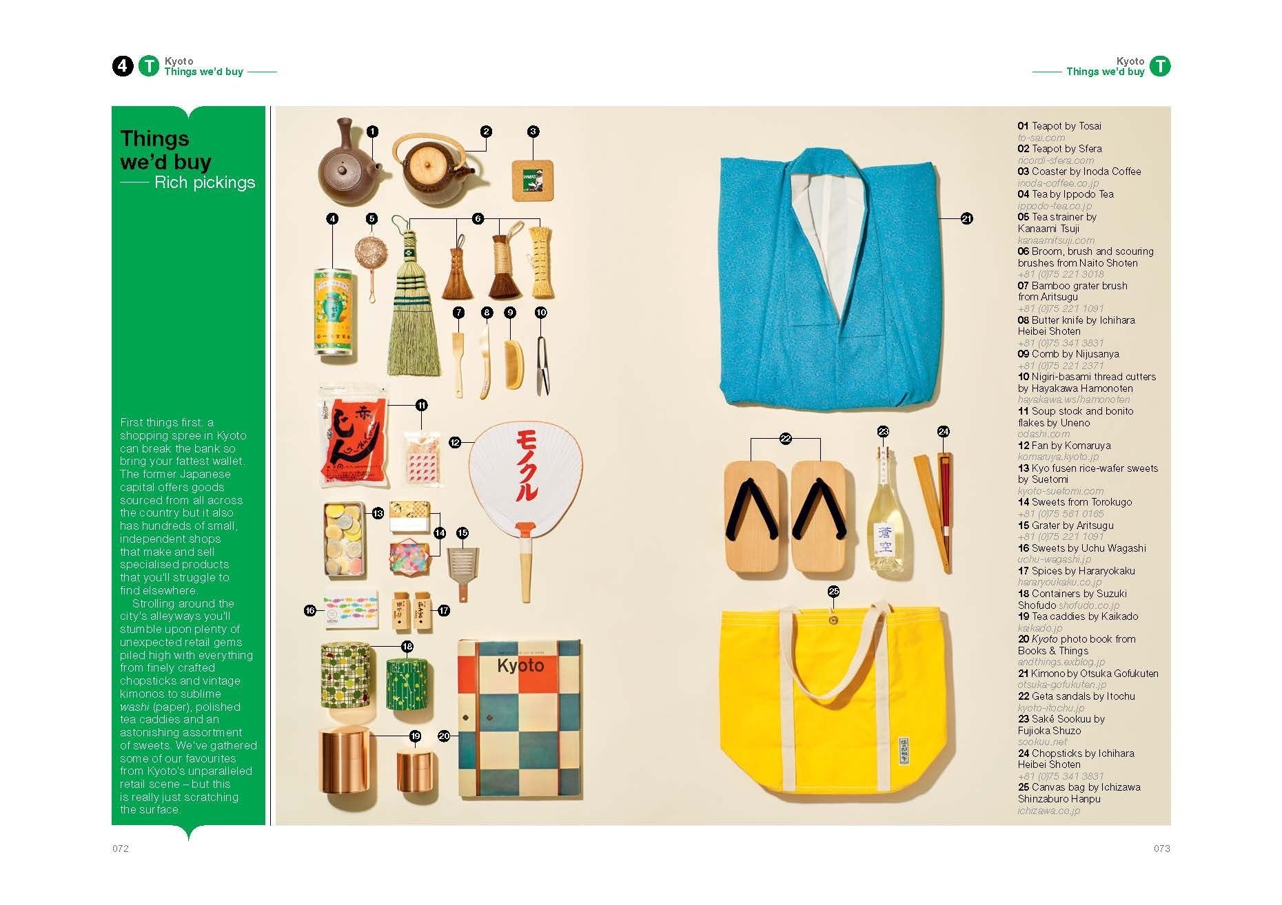 Things to buy in Kyoto with The Monocle Travel Guide