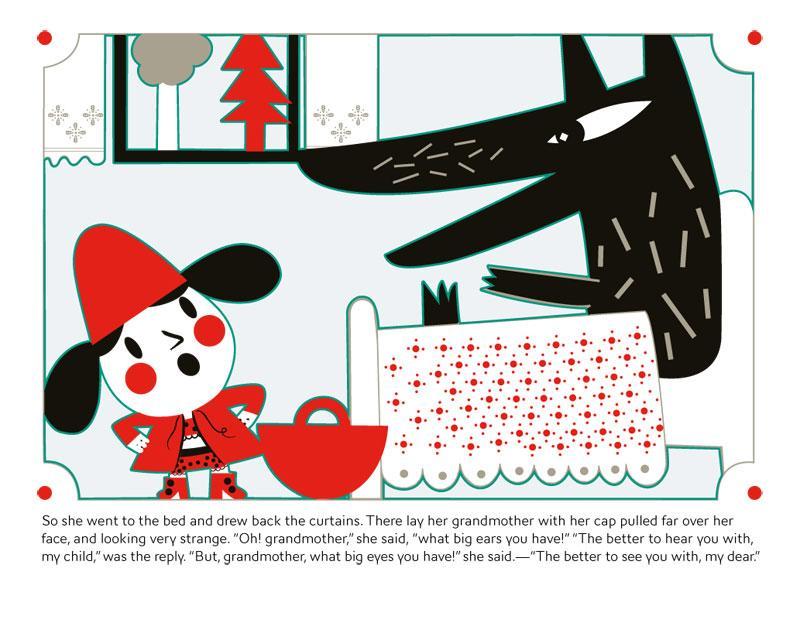 Little Red Riding Hood meets the big bad wolf