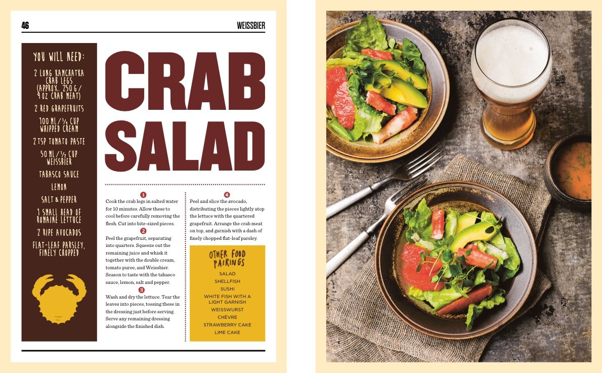 Beer and Food Recipes gestalten book