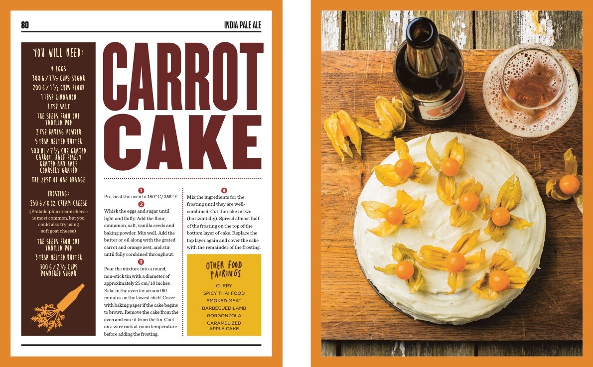 Beer and Food Recipes gestalten book