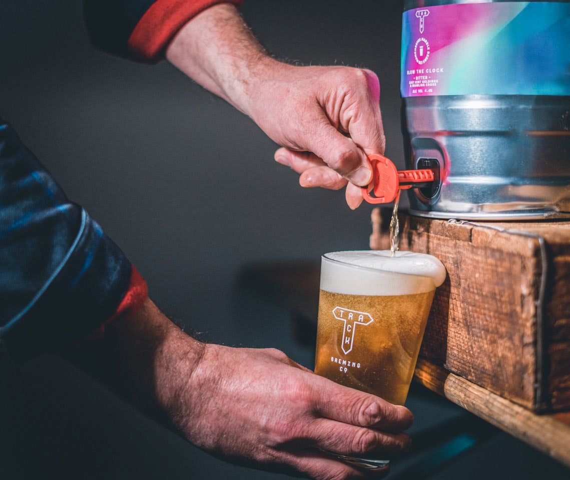 Inspired by a two-year, round-the-globe cycling odyssey, Track Brewing Co. has put down roots in Manchester, but their polychromatic designs remain inspired by the wide world.
