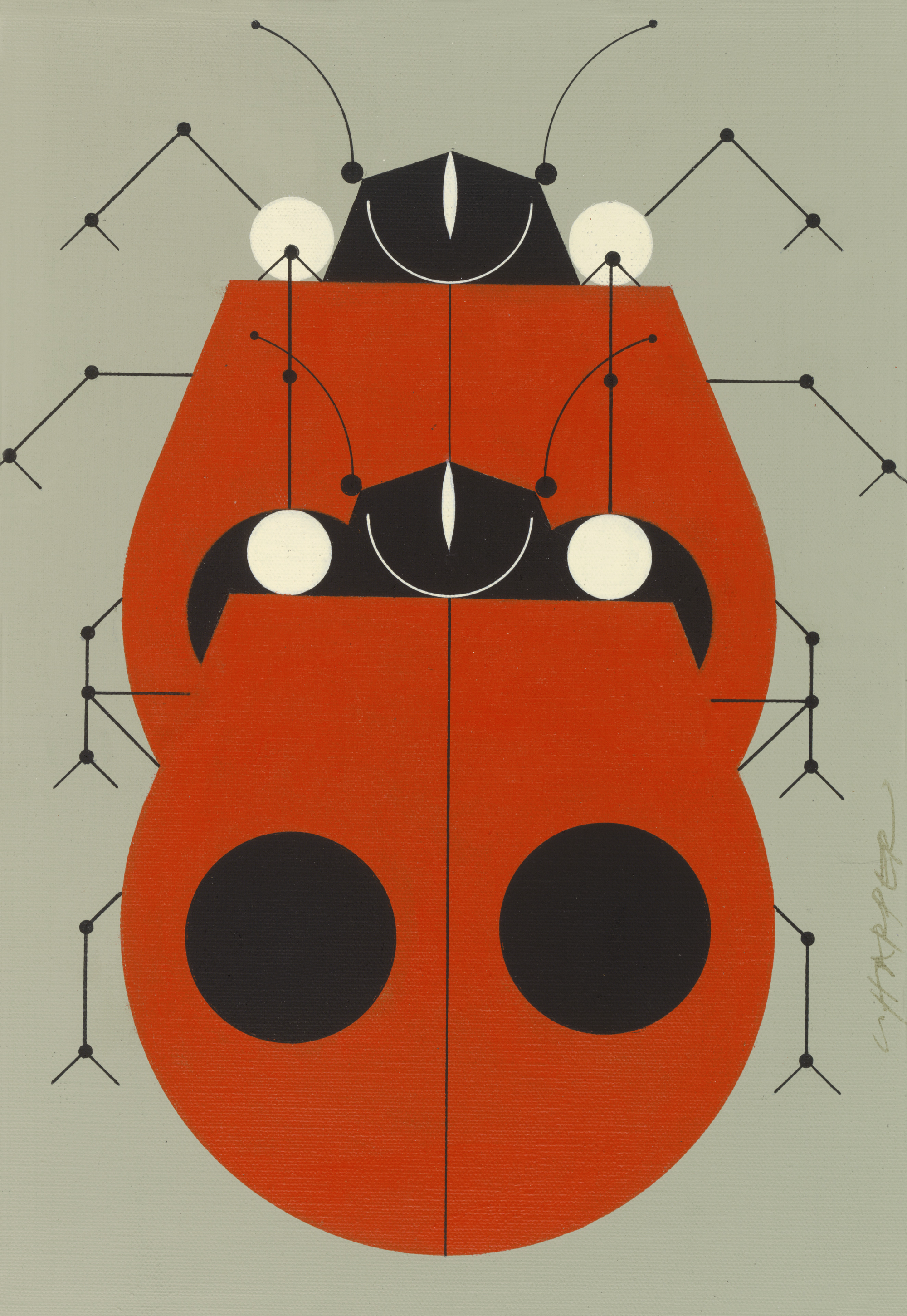 Charley Harper was very interested in the wild life.