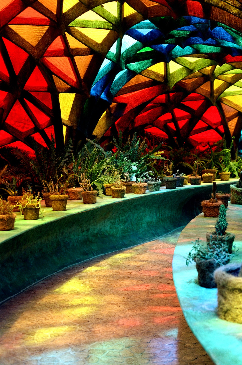 El Nido de Quetzalcóatl (or Quetzalcóatl’s Nest) is the creation of architect Javier Senosiain, one of the first organic architects in Mexico. Organic architecture was a term first coined by Frank Lloyd Wright, with the idea of integrating the built environment into nature, or vice versa. This incredible garden is featured in The Avant Gardens, by John Tebbs and gestalten.