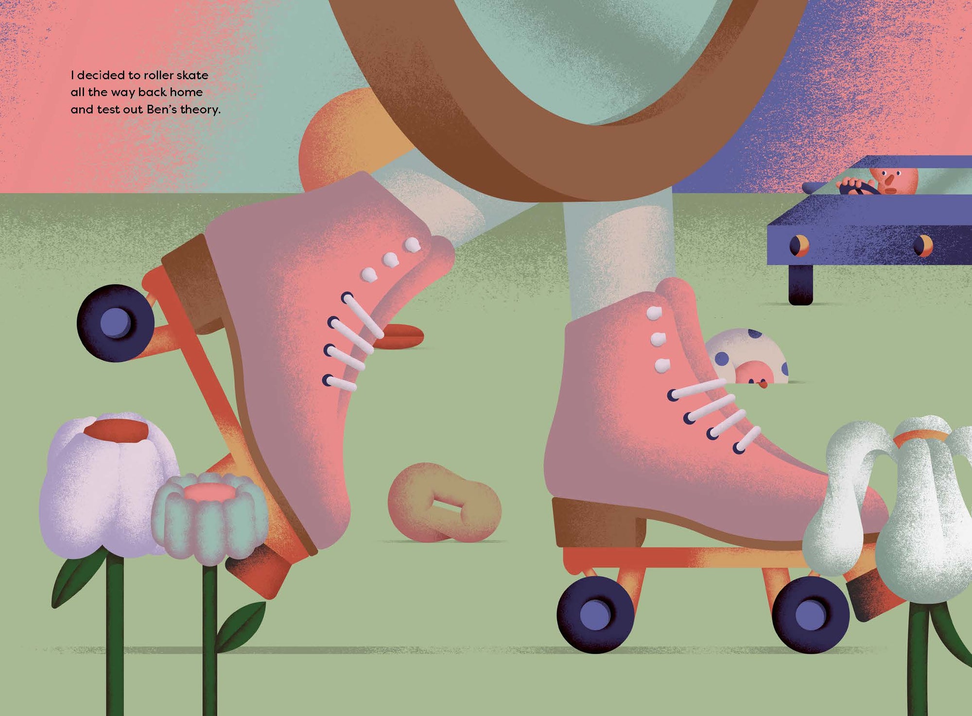 Penny the Mirror decided to roller skate all the way back home and test out Ben’s theory.