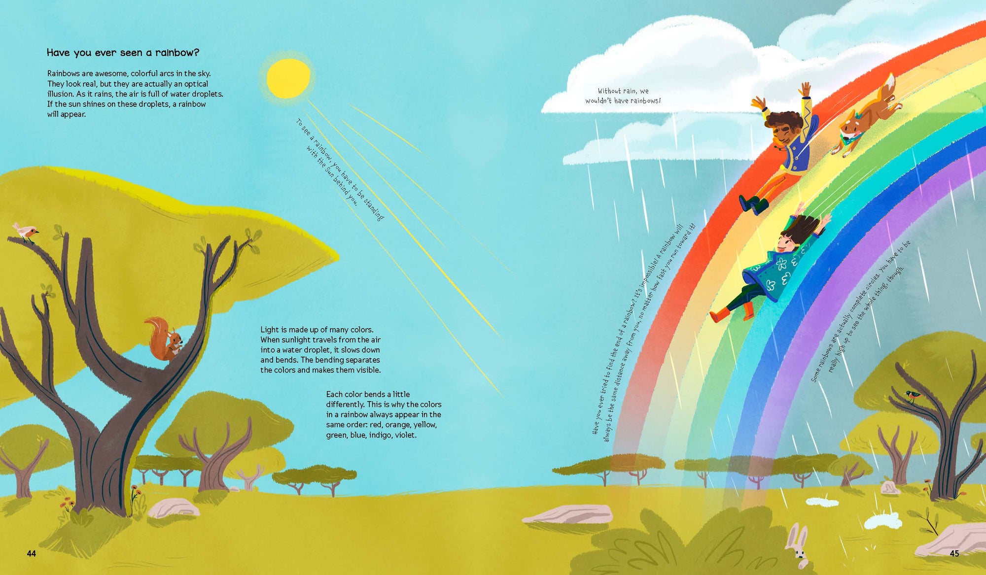 Have you ever seen a rainbow? Learn more about the weather in Whatever the Weather by Little Gestalten