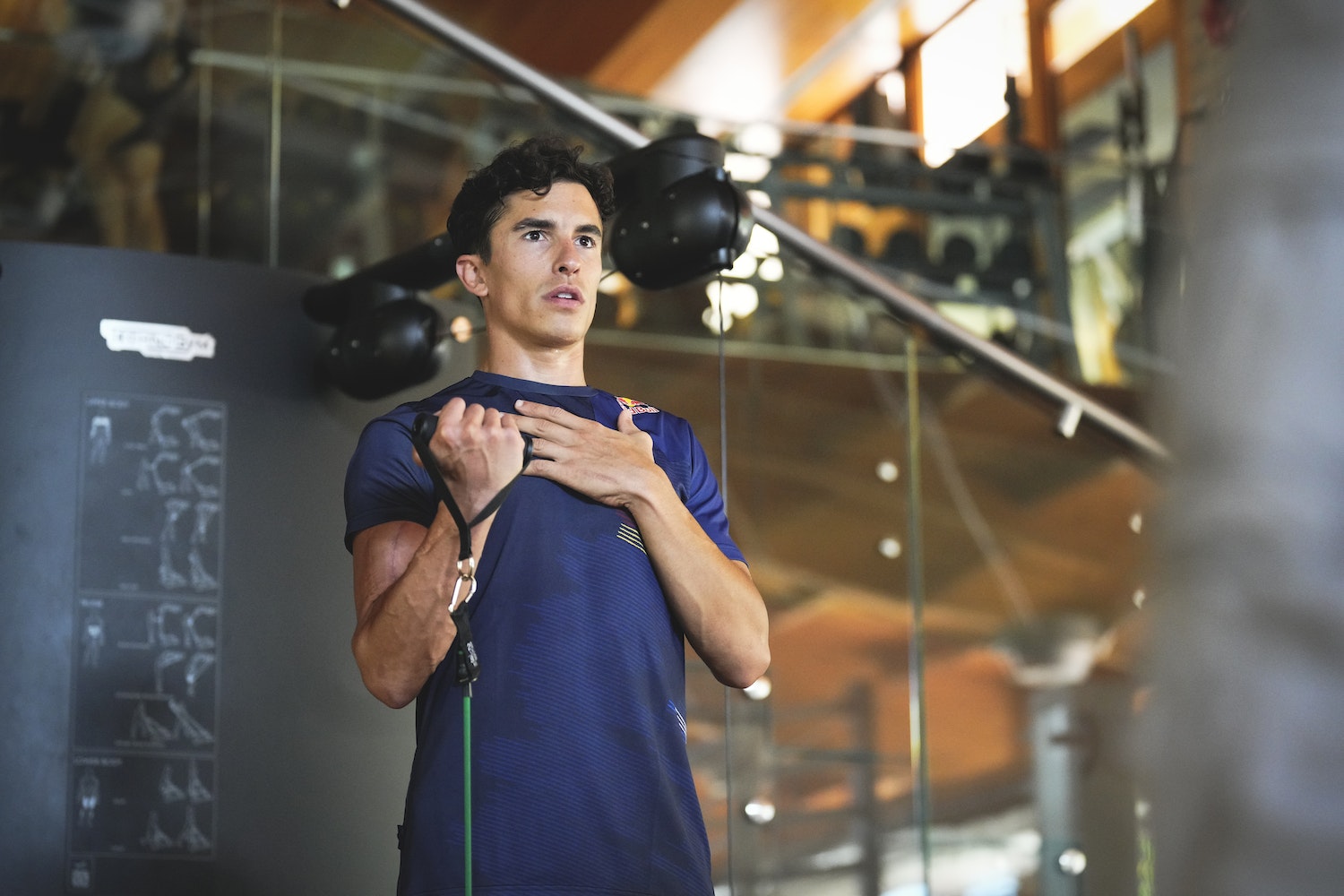 Marc Márques in the summer time during his recovery.