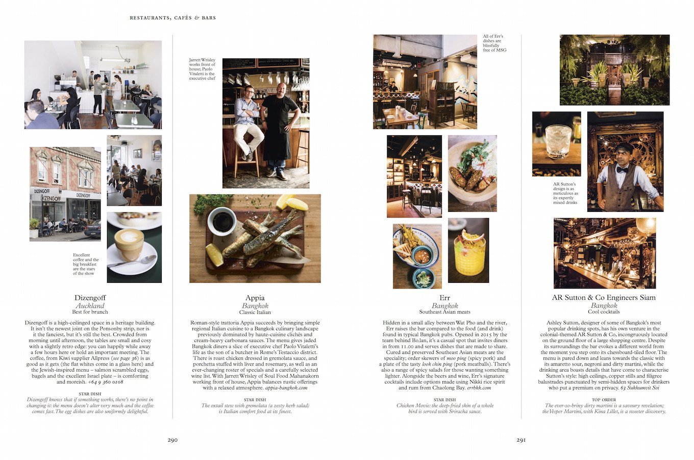 Restaurants, cafés and bars in The Monocle Guide to Drinking and Dining