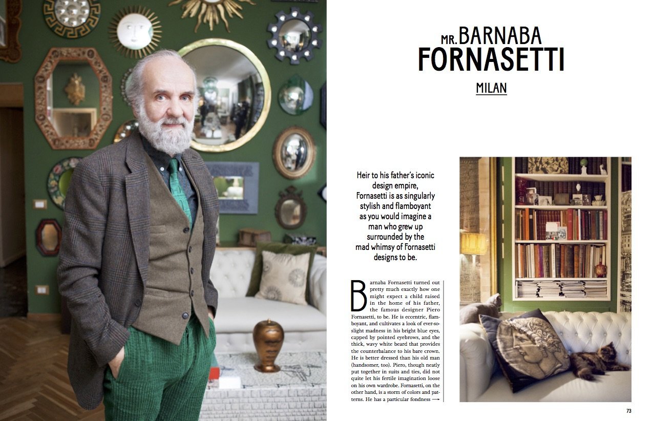 Barnaba Fornasetti a dandy based in Milan